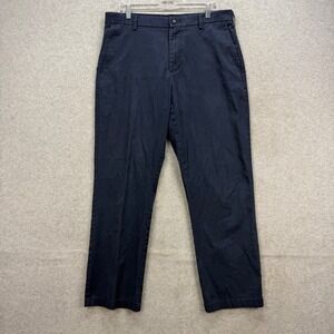 Croft & Barrow Pants Mens 34x32 Navy Blue Chino Khakis Classic Fit Trousers